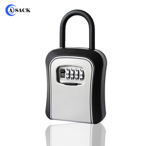 Asack G7 key lock box safe keybox combination storage lock box realtor wall hanging lockbox for home outdoor