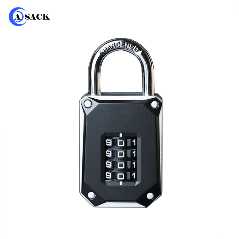 ASACK AC17621D new arrival waterproof code padlock 4 digital lock for school and gym resettable combination pad locks