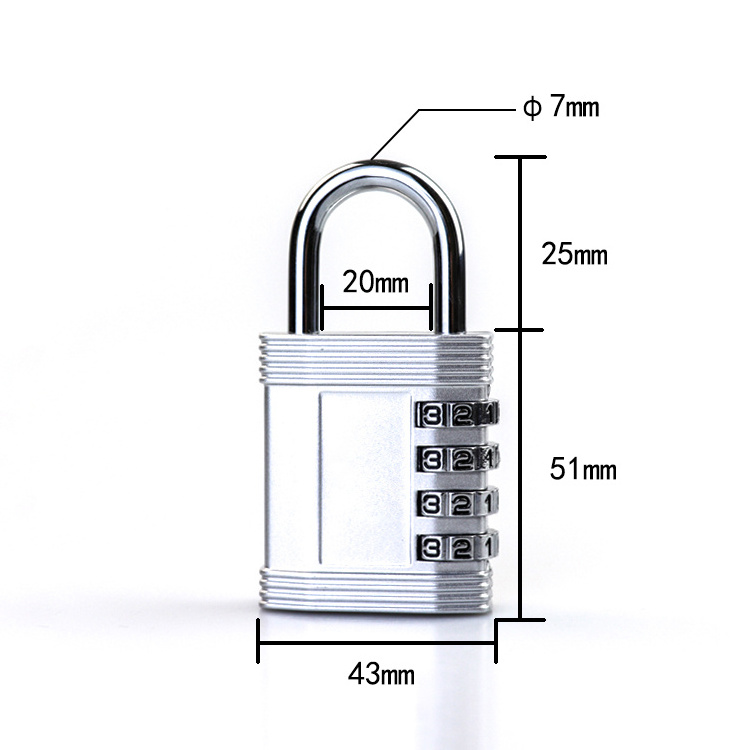 ASACK AC20610C Luggage TSA Approved Padlock Number Combination Locker Coded Security Pad Lock for Door