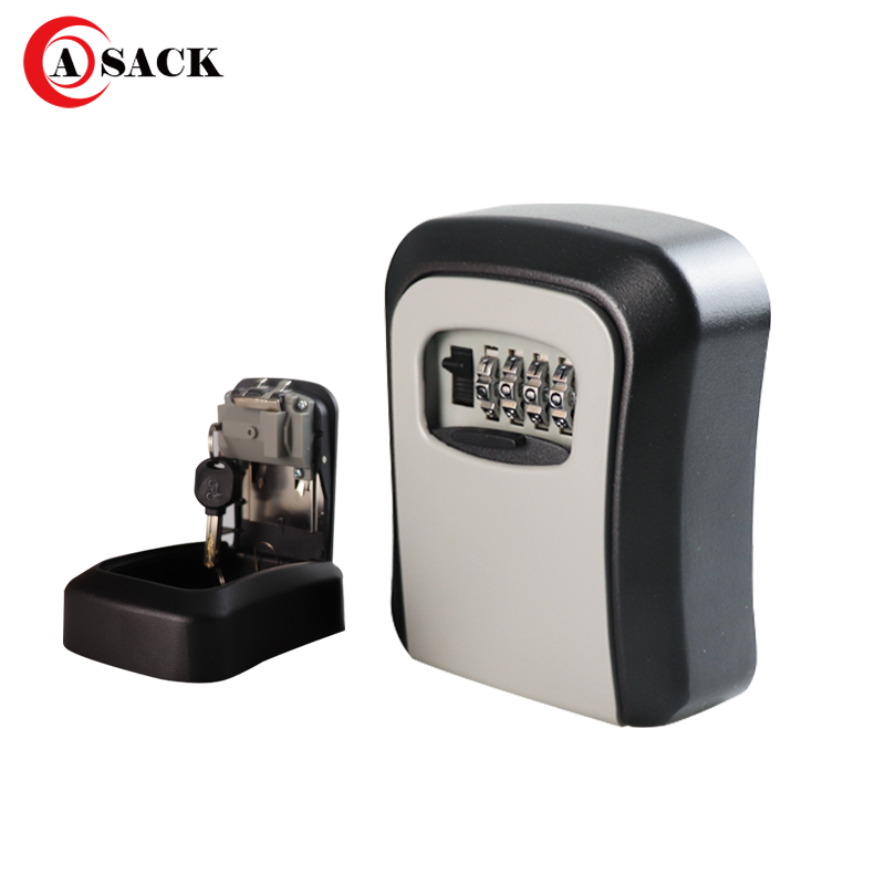 Asack G2 plastic combination key box plastic aluminum metal wall safe keybox lockbox security key lock box