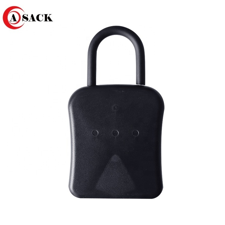 Asack G7 Hangable Wall Mounted Waterproof Key Hider Safe Lock Box Combination Lock with Shackle