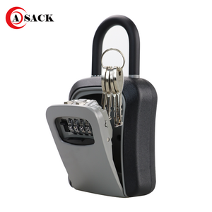 Asack G7 waterproof 4 digit portable combination estate key box safety locks fine metal aluminum security wall mounted safes