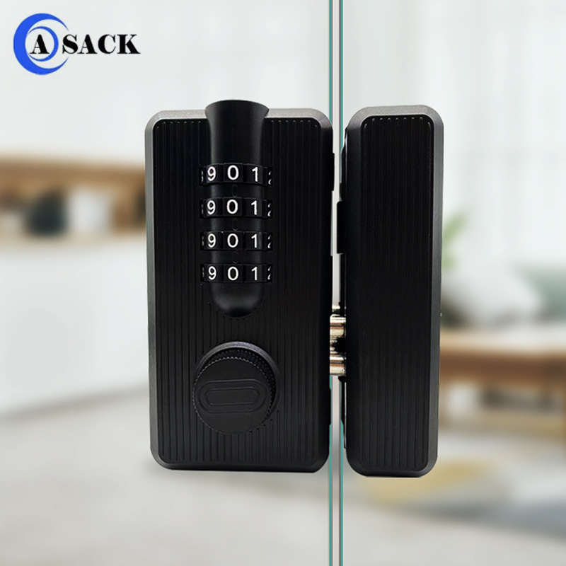 ASACK OEM Waterproof Combination 4 Digits Code Keyless Sliding Door Lock ABS Plastic Metal Factory Security Mechanical Door Lock