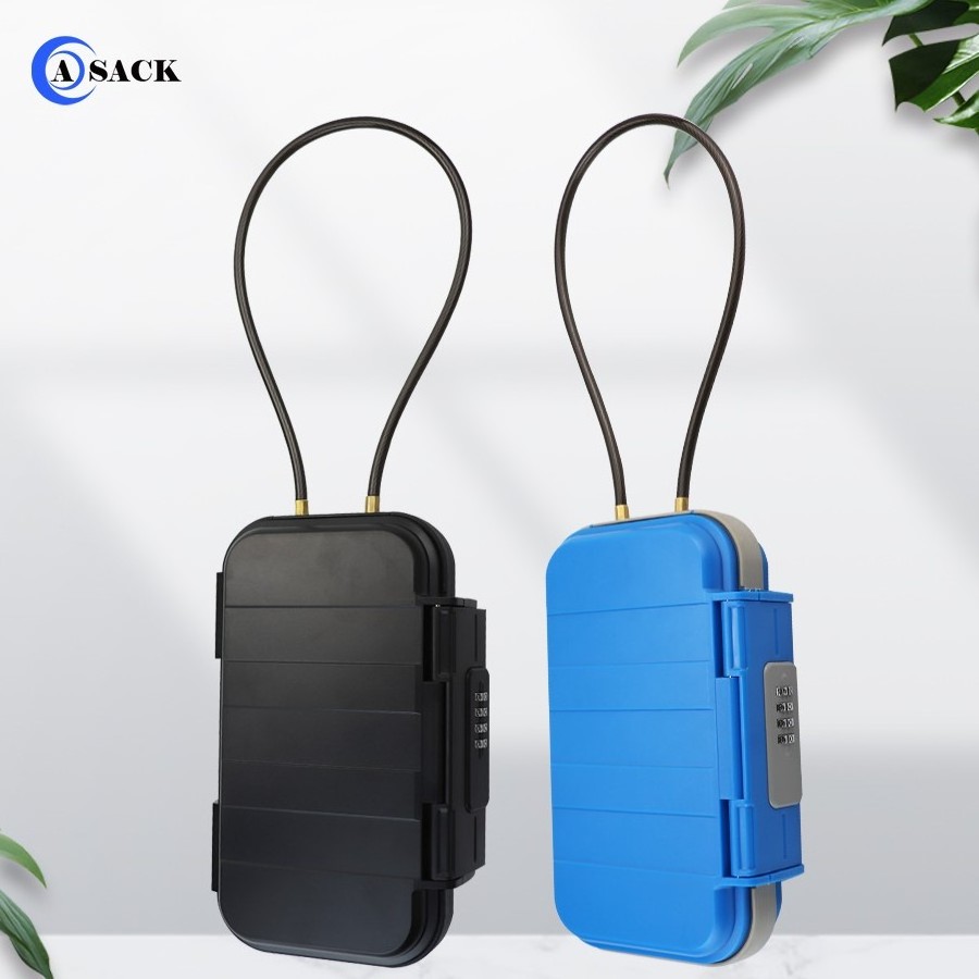 Asack diving surfing beach heavy duty waterproof plastic key storage lock box portable with 4 digit combination locks