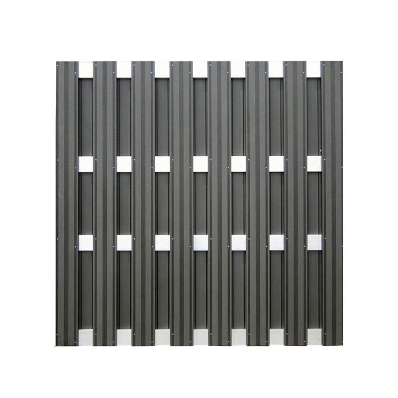 DIY Wood Plastic Composite  fencing 1.8*1.8 M(6ft) Aluminium Wpc Panel Fence