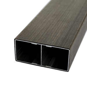 New  aluminum composite  co-extrusion 94*44MM  Wood Plastic Composite  post pillars   composite wall panel WPC Wall Cladding