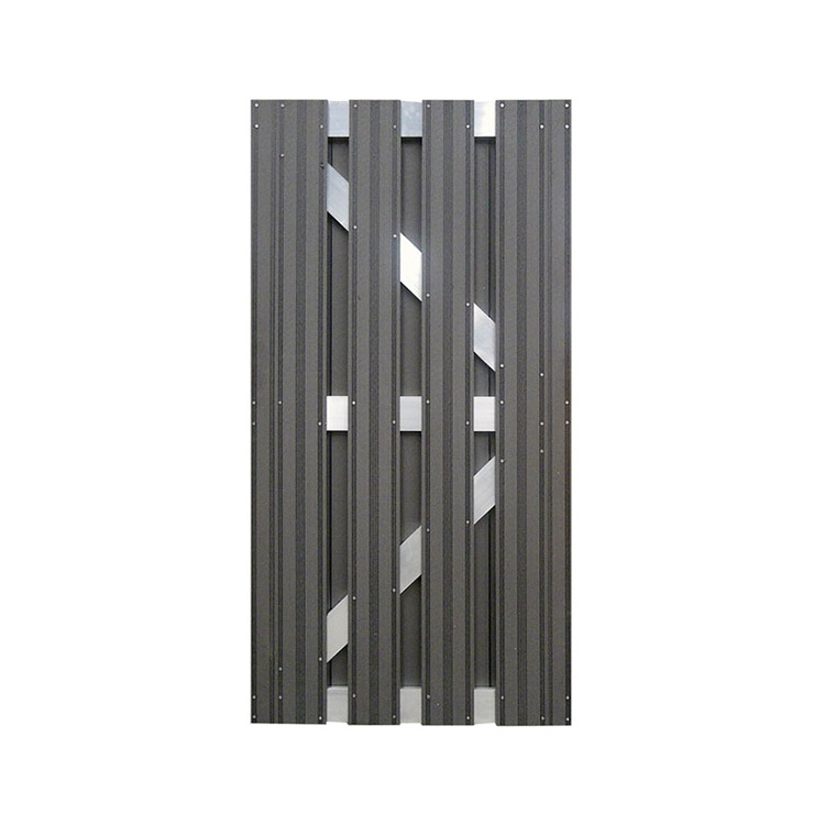 DIY Wood Plastic Composite  fencing 1.8*1.8 M(6ft) Aluminium Wpc Panel Fence