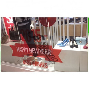 Happy new year  vinyl  glass decal and window sticker  glue the sticker from the inside