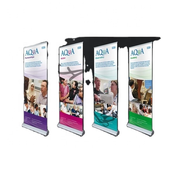 Custom made large size 100 x200 cm roll up stand digital banner/retractable roll up display signs