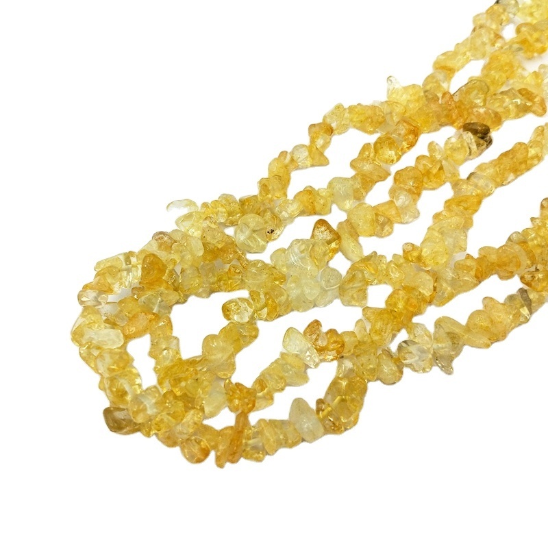 Cheap Price Healing Crystal Loose Strands Natural Citrine Bead Lemon Quartz Chips Beads for Jewelry Making Bracelet Earrings