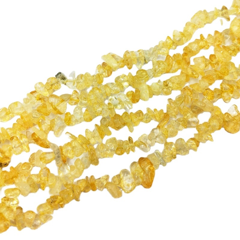 Cheap Price Healing Crystal Loose Strands Natural Citrine Bead Lemon Quartz Chips Beads for Jewelry Making Bracelet Earrings