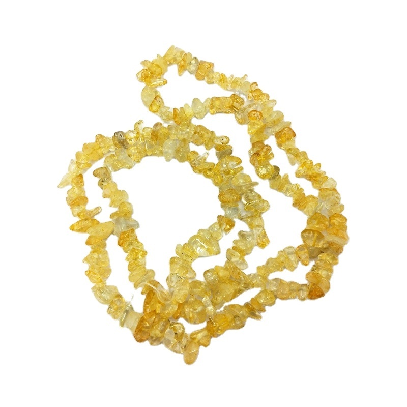 Cheap Price Healing Crystal Loose Strands Natural Citrine Bead Lemon Quartz Chips Beads for Jewelry Making Bracelet Earrings