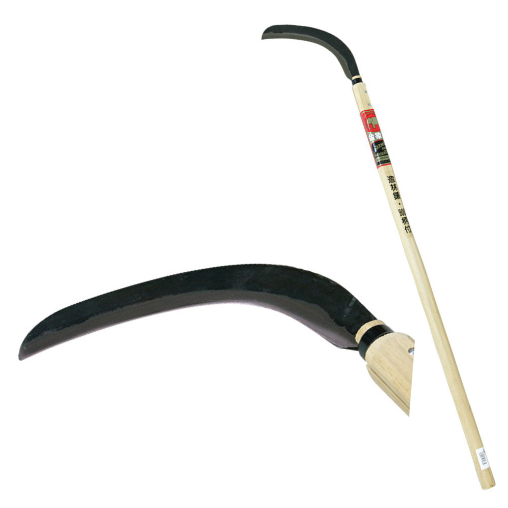 High quality steel garden farm Japanese long handle sickle for sale