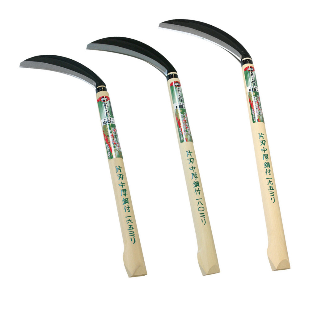 High quality steel garden farm Japanese long handle sickle for sale