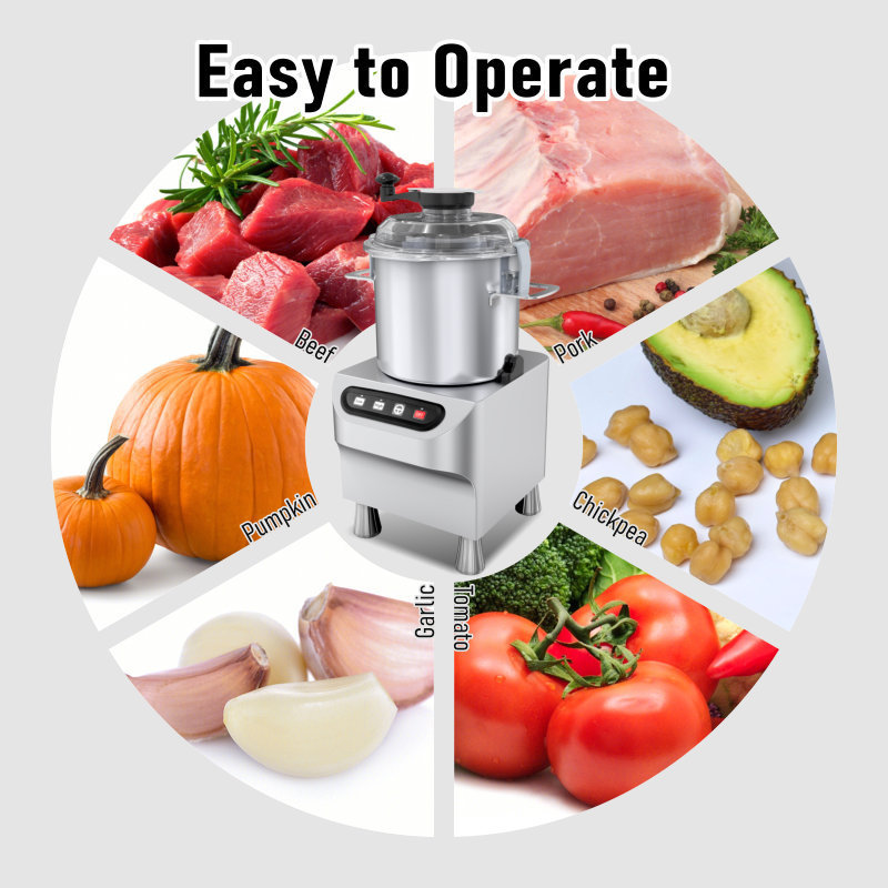 ASAKI factory price electric big power commercial multi-function Meat Vegetable bowl cutter food chopper