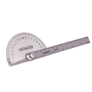 AK-2587 Stainless steel industrial degree half moon protractor ruler