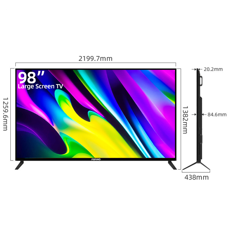 China Tv Manufacturers Android 9 11 Television 4K Smart LED Tv Enjoy Movies And Games 98 Inch Tv Smart