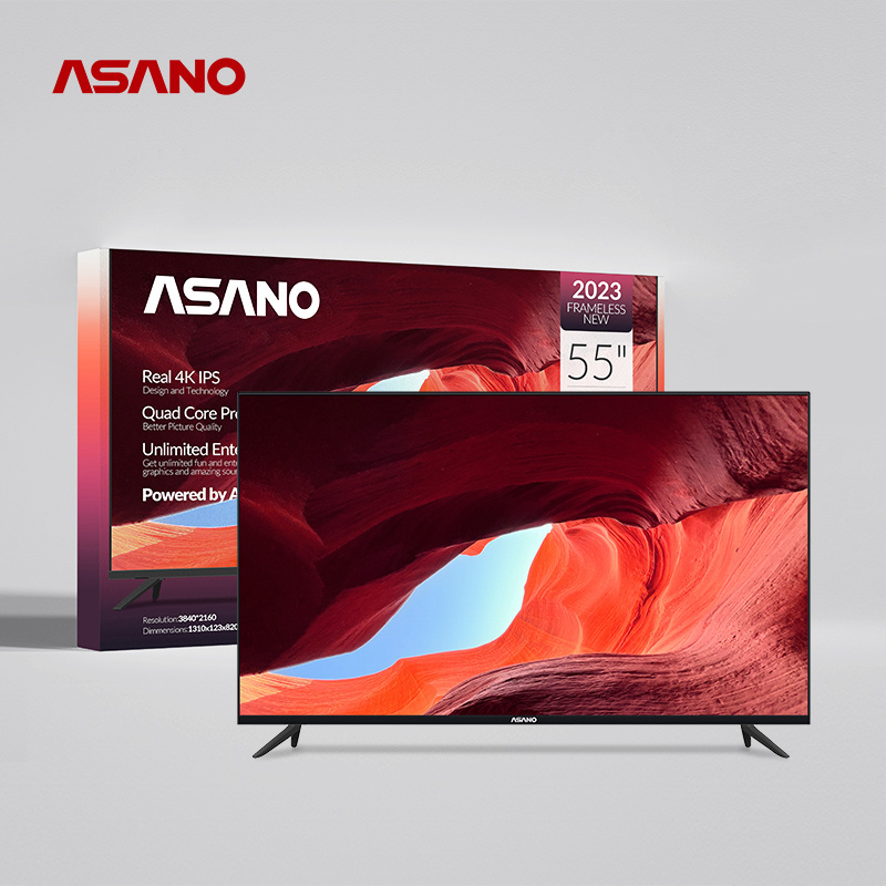 43DE1 ASANO Large Screen Oem Customized Brand Mirroring TV Television 4K Uhd Smart Tv 75 Inch Tv Plasma 55