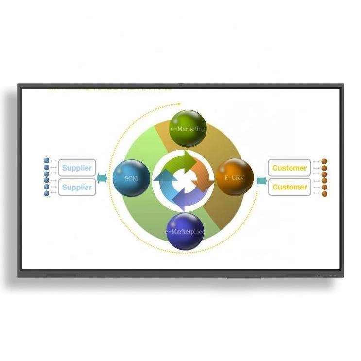 T-C286I 86Inch Hot Sell Lcd Interactive Smart WhiteBoard Ir Touch Tv  4k Display Lcd Interactive Touch Screen Flat Panel