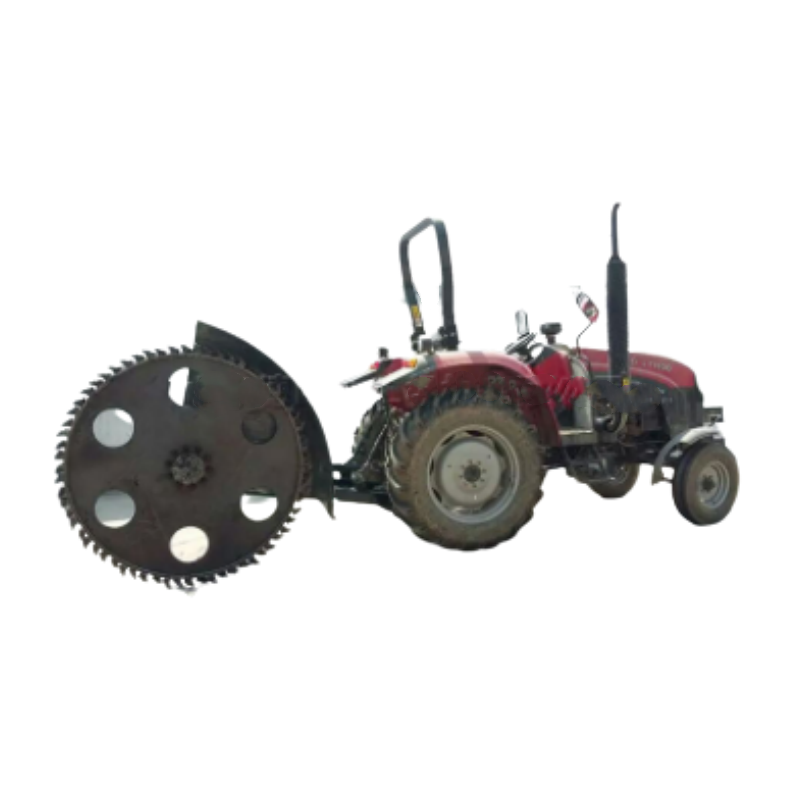 Tractor Mounted Mini Disc Trencher Digger / Hard Road Ground Digging Machine