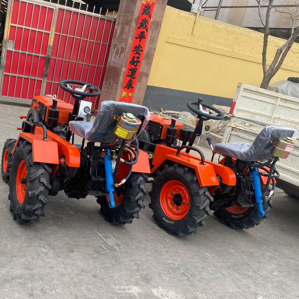 New design hot sale Mini Tractor 12hp 15hp 18hp 20hp 22hp 25hp mini tractor power tiller four wheel tractor with cultivator