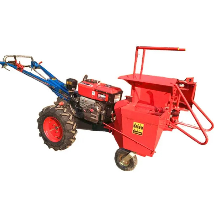 Wholesale Price Small Diesel Drive Corn Harvesting Machine Farm Machinery Single Row Corn Harvester For Walking Tractor