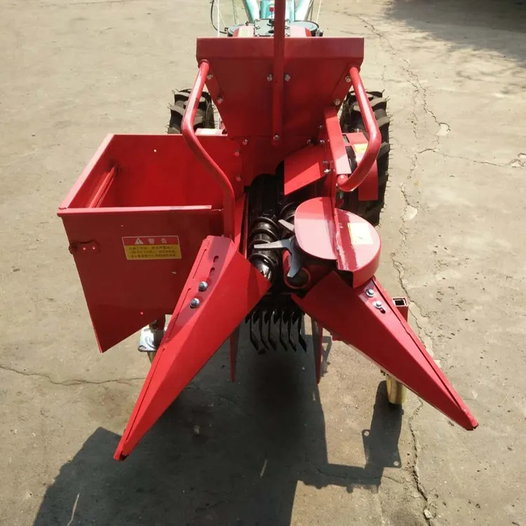 Wholesale Price Small Diesel Drive Corn Harvesting Machine Farm Machinery Single Row Corn Harvester For Walking Tractor