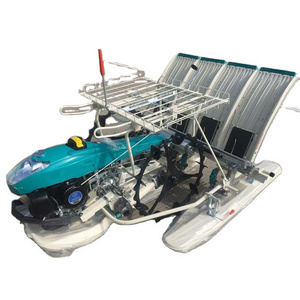 Walk-Behind Manual 6 Rows Paddy Rice Transplanter, Walking Manual Paddy Planter Rice Planting Machine