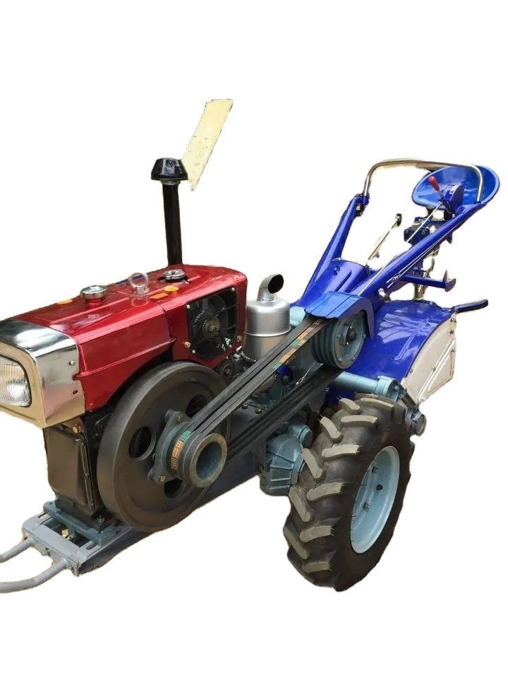 China Agriculture Machine Motocultor Garden Farm 12HP 15HP 18HP Diesel Two Wheel Walk Behind Cultivator Rotary Mini Power Tiller