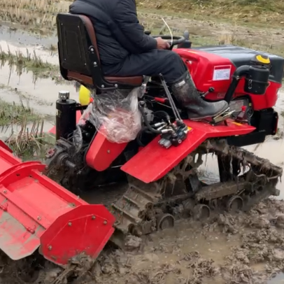 25HP 35HP 50HP paddy and dry land Farm tractor with front loader mini crawler tractor