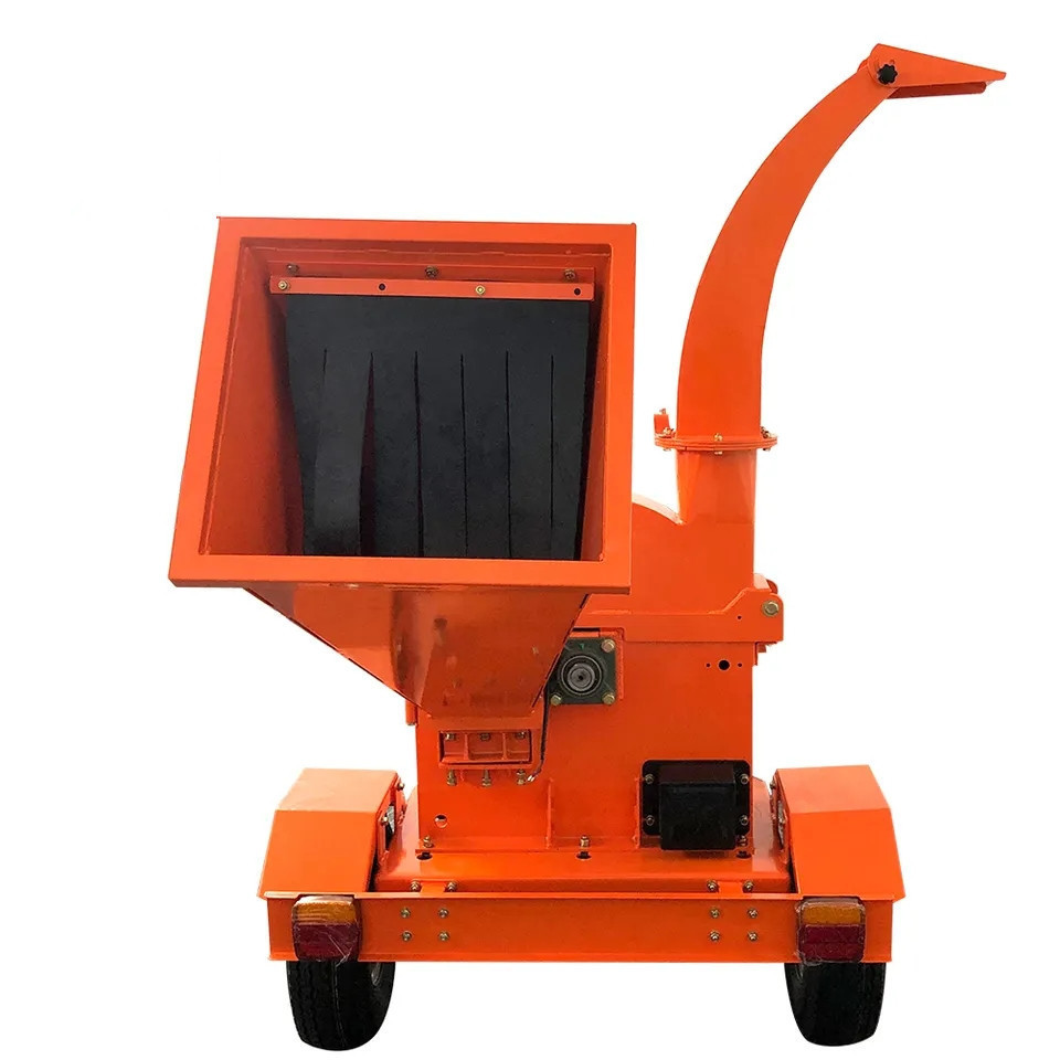 OEM Efficient Chipper Shredder Autofeed 15HP Petrol Electric Wood Chipper Energy Saving Mini Wood Chipper Shredder