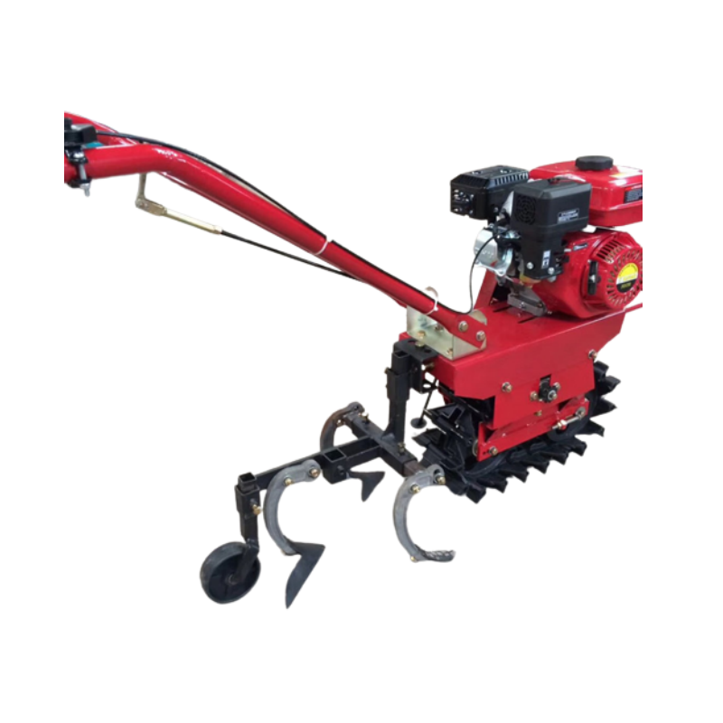 Farm Mini Diesel Walking Hand Tractor Tiller Rotary Plough Machine / Crawler Type Micro Tiller Price