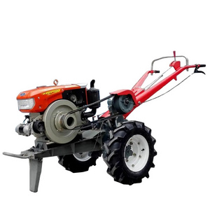 China Agriculture Machine Motocultor Garden Farm 12HP 15HP 18HP Diesel Two Wheel Walk Behind Cultivator Rotary Mini Power Tiller