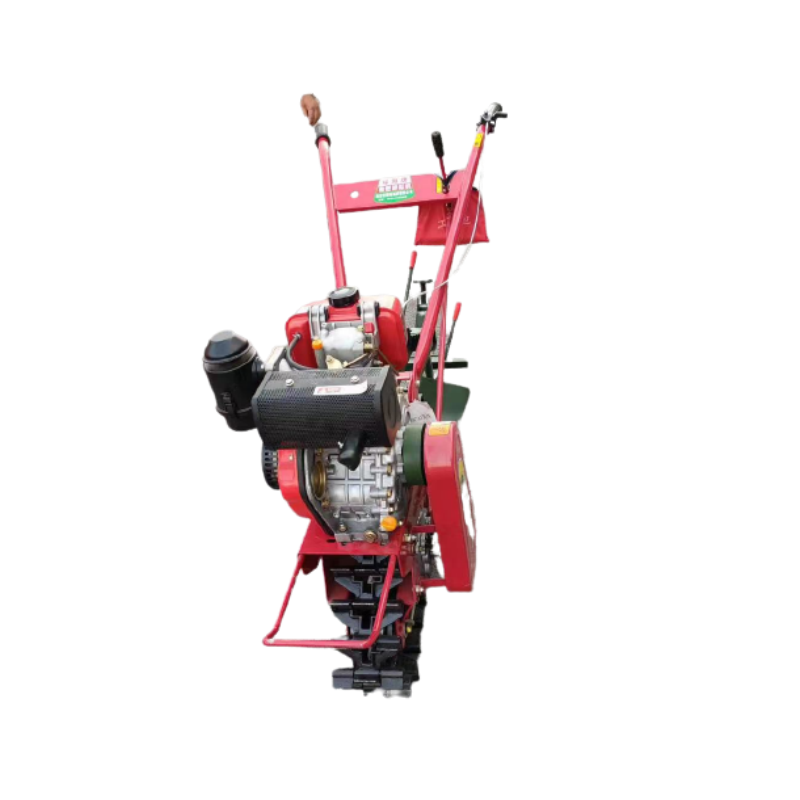 Farm Mini Diesel Walking Hand Tractor Tiller Rotary Plough Machine / Crawler Type Micro Tiller Price