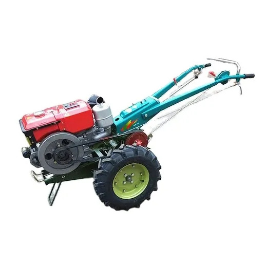 China Agriculture Machine Motocultor Garden Farm 12HP 15HP 18HP Diesel Two Wheel Walk Behind Cultivator Rotary Mini Power Tiller