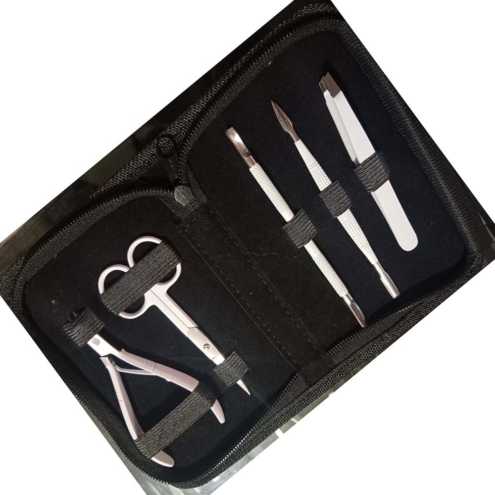 ASAP Beauty Pakistan Manicure Pedicure Set Multi Function Stainless Steel Carbon Customise Bag Tools Pvc Bulk Beauty kit set