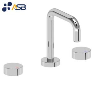 Widespread Dual Handle Bathroom Basin Faucet Tap Set