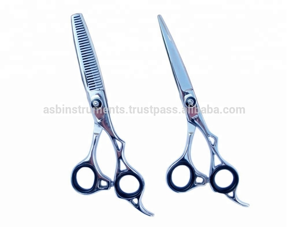 Hair Cutting Scissors Set Stainless Steel Professional 6 Inch Customized Logo Barber Hair Dressing Scissors Shears