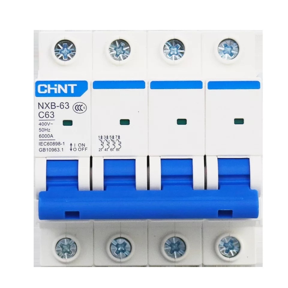 Hot sale CHNT NXB-63 series MCB 1A 2A 3A 4A 6A 10A 16A 20A 25A 32A 40A 50A 63A miniature circuit breaker