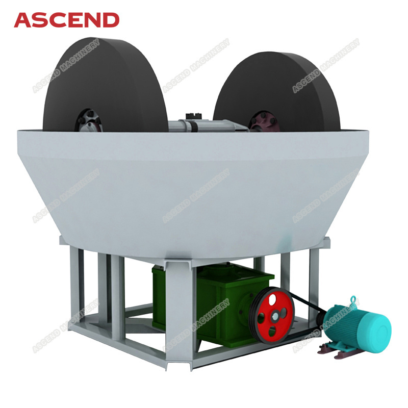 China lowest price gold grinding wet pan mill machine and gold milling machine