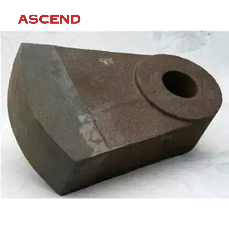 High chrome manganese bimetal alloy casting steel hammer crusher hammer wear parts