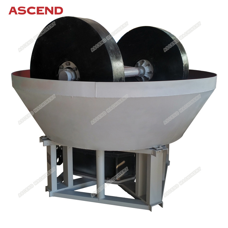 China lowest price gold grinding wet pan mill machine and gold milling machine