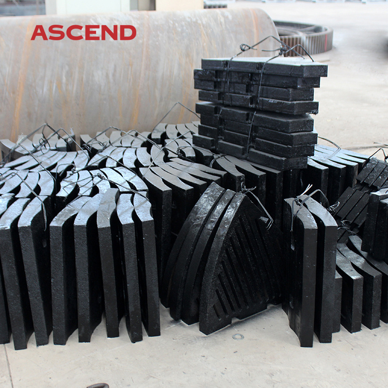 Low price OEM customize cast alloy ball mill liners wear resistant lining plate spare parts