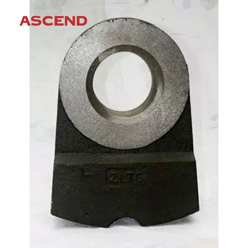 High chrome manganese bimetal alloy casting steel hammer crusher hammer wear parts