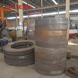 High quality 1200 1400 1500 chilean mill and wet pan mill roller and ring grinding base parts for Sudan and Mauritania