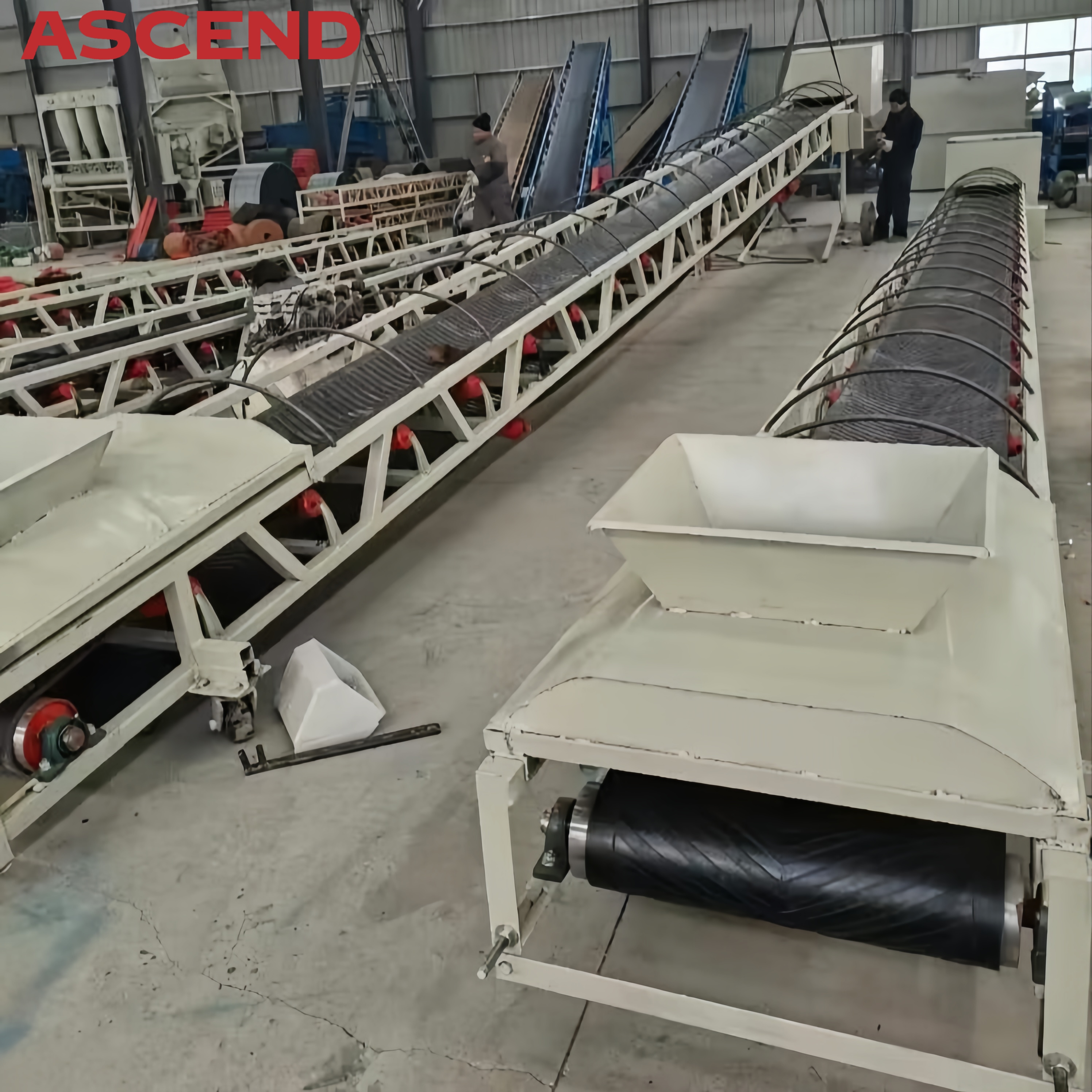 B500 Model Mining Conveyor Belt Parts For Gravel Small Custom Conveyors