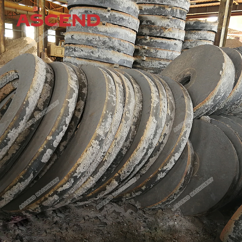 1200 1400 gold wet pan mill chilean mill casting steel roller and ring spare parts for Peru, Sudan and Mauritania