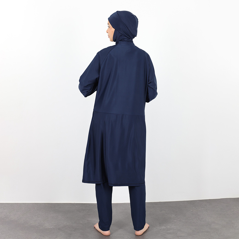 Aschulman Custom Women Big Size High Quality Muslim Clothes Muslim Bonnet Long Burkini Swimwear