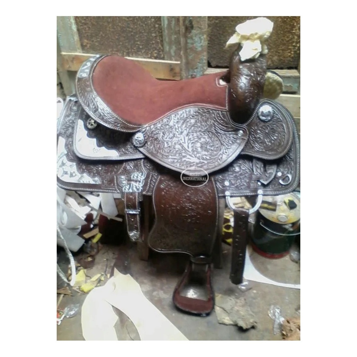 Top selling Western Leather Saddle Handmade Jumping Western Horse Riding Saddle for equestrian wholesale india