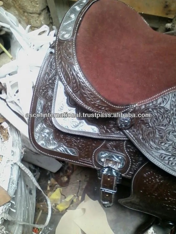 Custom designer handmade Western Leather Saddle imported for Horse Riding equipment wholesale